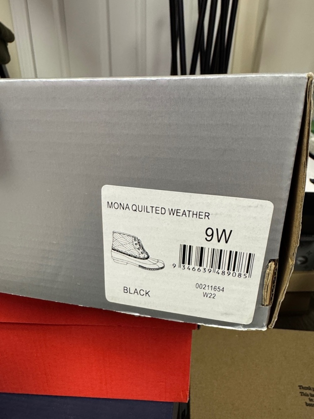 Size 9 WIDE - CLOUDWALKERS - Mona Quilted Weather Boot Black NEW - Picture 13 of 13